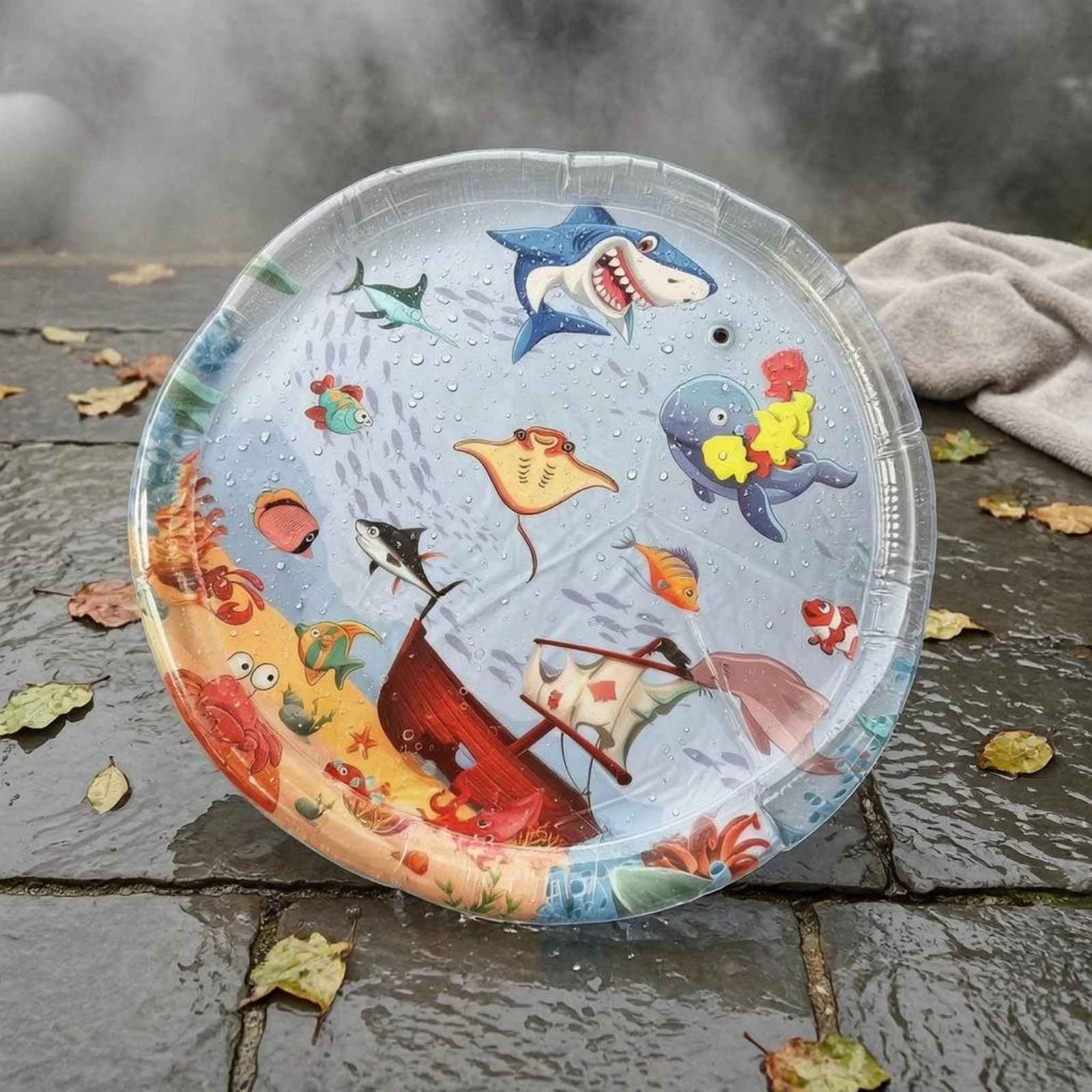 Water Play Mat Marine Animal Inflatable Water Mat Baby Splash Pad Thickened Sealed for Tummy Time, Crawling Practice
Water Play Mat Marine Animal Inflatable Water Mat Baby Splash Pad Thickened Sealed for Tummy Time, Crawling Practice