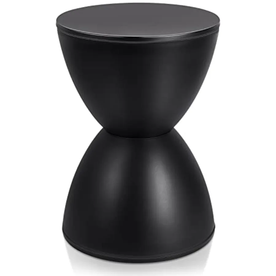 16.73" H x 11.81" W Small Plastic Black Drum Side Table Plastic Hourglass Modern End Table Round Outdoor Stool Side Table for C
16.73" H x 11.81" W Small Plastic Black Drum Side Table Plastic Hourglass Modern End Table Round Outdoor Stool Side Table for C