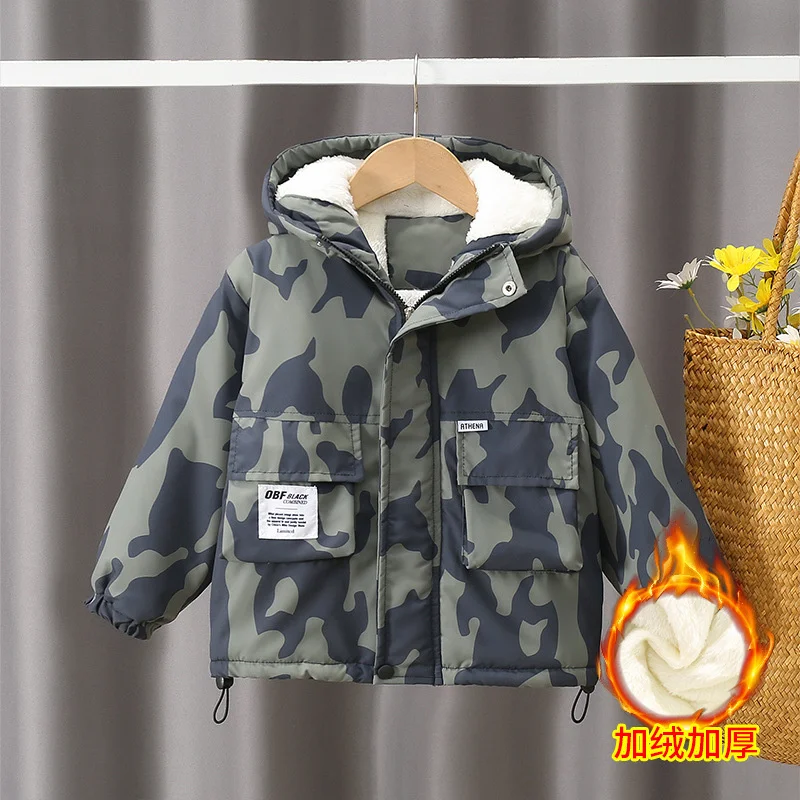 Boys Coat Cotton Jacket Windbreak Outerwear 2025 Camouflage Winter Autumn Thicken Warm Cotton Christmas Gift Children's Clothing
Boys Coat Cotton Jacket Windbreak Outerwear 2025 Camouflage Winter Autumn Thicken Warm Cotton Christmas Gift Children's Clothing