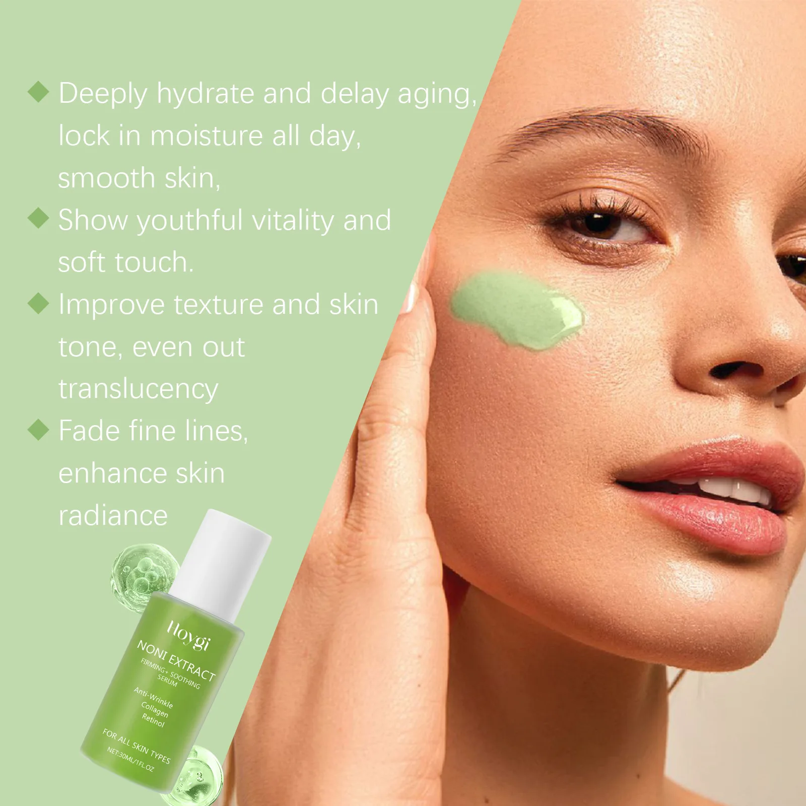 Retinol Serum Noni Fruit Essence Nourishing Brightening & Plumping Moisturizing Firming Smoothing Soothing Facial Skin Care
Retinol Serum Noni Fruit Essence Nourishing Brightening & Plumping Moisturizing Firming Smoothing Soothing Facial Skin Care