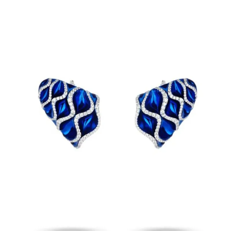 ZOCA 925 Sterling Silver Blue Stud Earring For Women Cool Big Heavy Fashionable Jewelry Accessory
ZOCA 925 Sterling Silver Blue Stud Earring For Women Cool Big Heavy Fashionable Jewelry Accessory