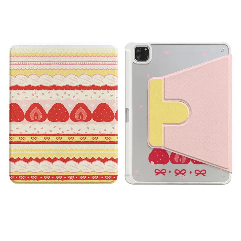 Cream Strawberry Cake Rotating Bracket For iPad Pro 11 12.9in 13 M4 M5 Case 9.7 10.2 5/6th 7/8/9 11th Mini Air 3 4 5 6 7 Cover
Cream Strawberry Cake Rotating Bracket For iPad Pro 11 12.9in 13 M4 M5 Case 9.7 10.2 5/6th 7/8/9 11th Mini Air 3 4 5 6 7 Cover
