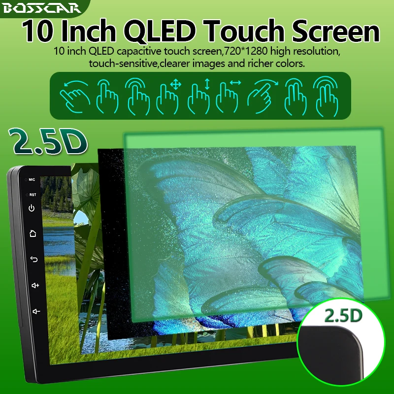 BOSSCAR 2Din Car Radio QLED Touchscreen Carplay Android12/13 Auto 7"9"10" Universal Multimedia Player FM GPS BT WIFI Autoradio
BOSSCAR 2Din Car Radio QLED Touchscreen Carplay Android12/13 Auto 7"9"10" Universal Multimedia Player FM GPS BT WIFI Autoradio