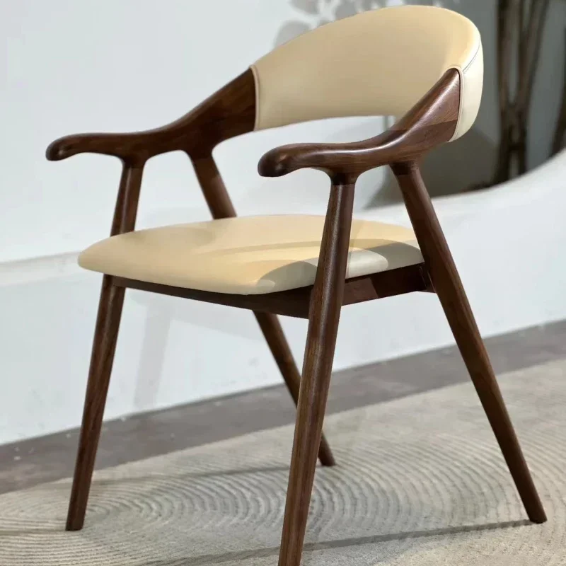 Nordic backrest armrest desk and chair Italian minimalist dining chair, quiet designer ash wood solid wood chair
Nordic backrest armrest desk and chair Italian minimalist dining chair, quiet designer ash wood solid wood chair