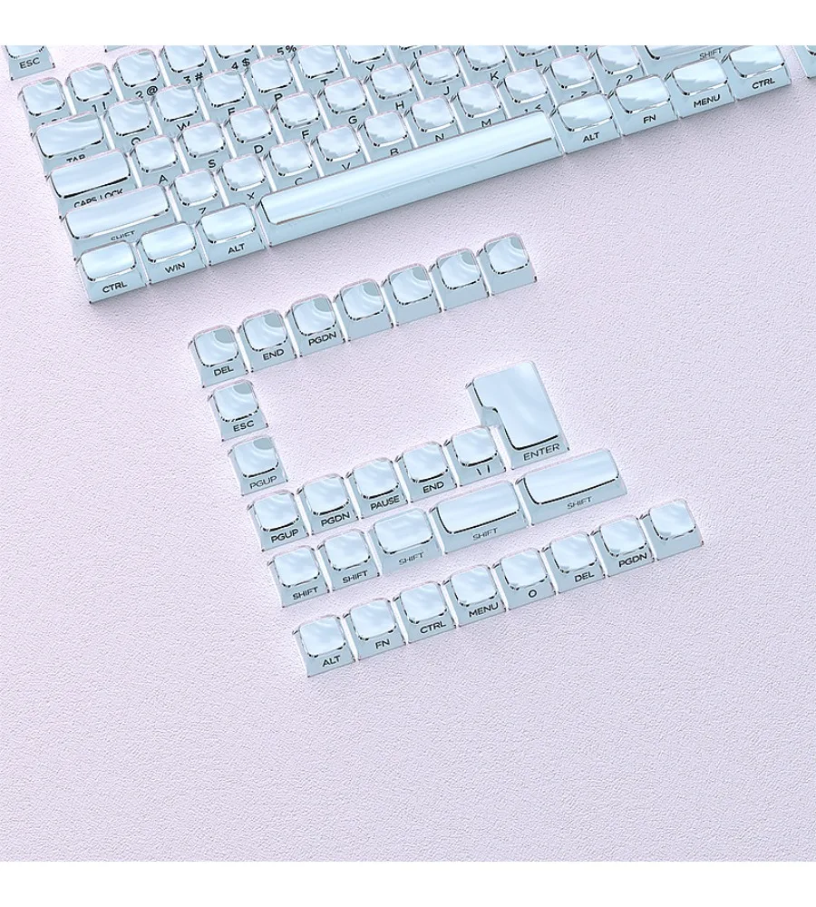 Keycap personality 130 keys PC transparent magnetic axis keyboard jelly blue keycap MDA height small full set
Keycap personality 130 keys PC transparent magnetic axis keyboard jelly blue keycap MDA height small full set