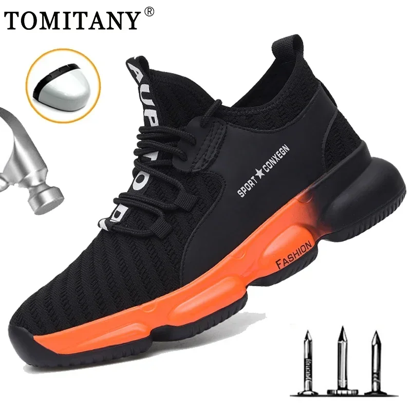 Men Work Boots New Lightweight Men Work Shoes Safety Boots Anti-puncture Work Boots Men Anti-smash Industrial Shoes Plus Size 48
Men Work Boots New Lightweight Men Work Shoes Safety Boots Anti-puncture Work Boots Men Anti-smash Industrial Shoes Plus Size 48