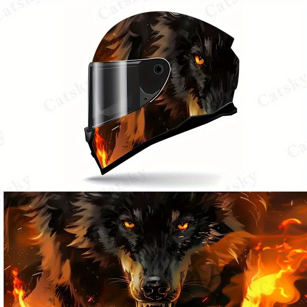 Flame Wolf Angry Helmet Sticker - Durable PVC Motorcycle Racing Sticker, Flame Wolf Head Super Domineering, The First Choice for
Flame Wolf Angry Helmet Sticker - Durable PVC Motorcycle Racing Sticker, Flame Wolf Head Super Domineering, The First Choice for