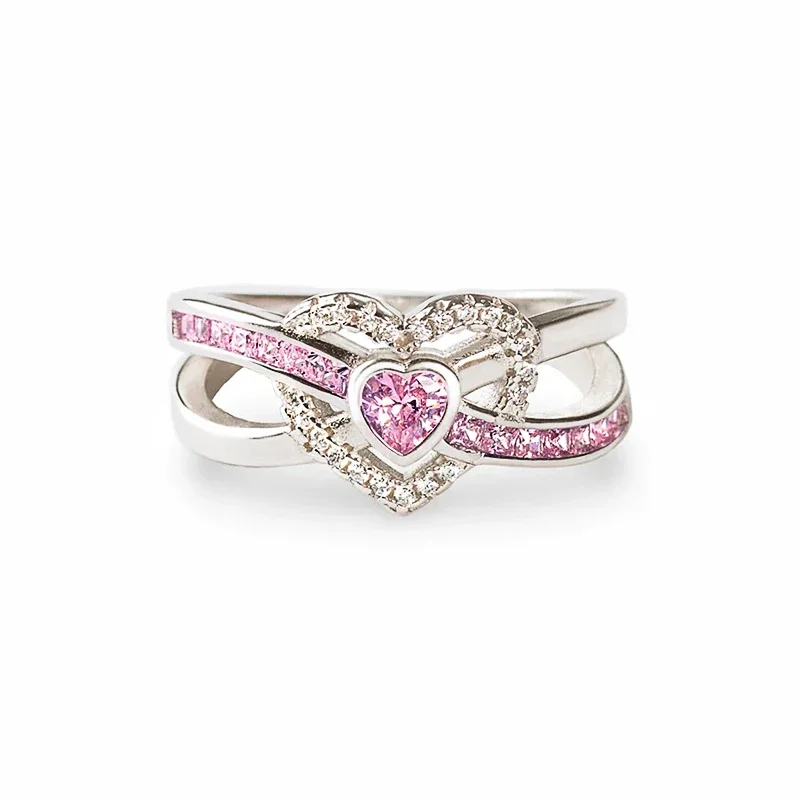 Кольца Huitan Sweet Heart Design с блестящим розовым кубическим цирконом, великолепные вечные свадебные украшения, изысканные аксессуары для вечеринок
Кольца Huitan Sweet Heart Design с блестящим розовым кубическим цирконом, великолепные вечные свадебные украшения, изысканные аксессуары для вечеринок