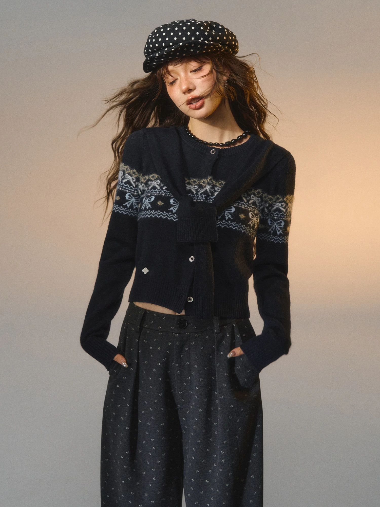 Женский вязаный кардиган SOMESOWE с эффектом двухслойности, V-образным вырезом, длинными рукавами и бантом, для повседневной носки
Женский вязаный кардиган SOMESOWE с эффектом двухслойности, V-образным вырезом, длинными рукавами и бантом, для повседневной носки