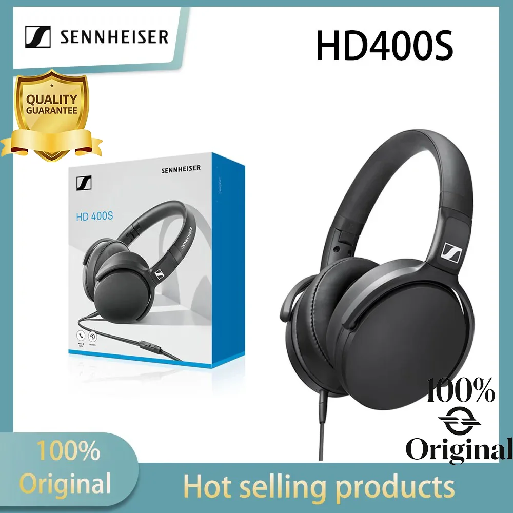 Sennheiser HD400S Headphones Head Mounted Wired with Microphone Esports Games Closed Ear Pack Low Bass Noise Reduction
Sennheiser HD400S Headphones Head Mounted Wired with Microphone Esports Games Closed Ear Pack Low Bass Noise Reduction