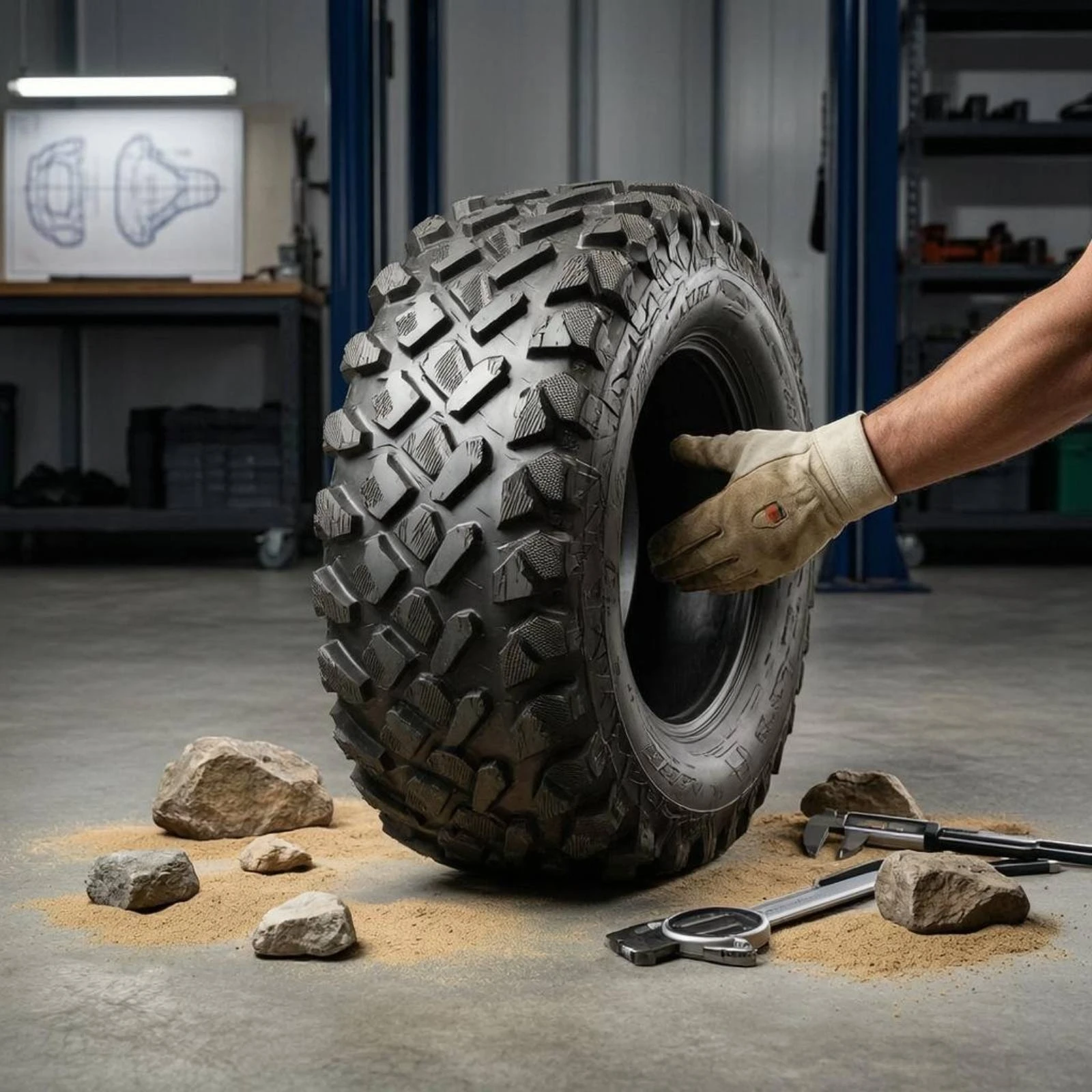 Sand Dune Vehicle Tire A-Pattern Tread Pattern off-Road Tire Vehicle Part Black
Sand Dune Vehicle Tire A-Pattern Tread Pattern off-Road Tire Vehicle Part Black
