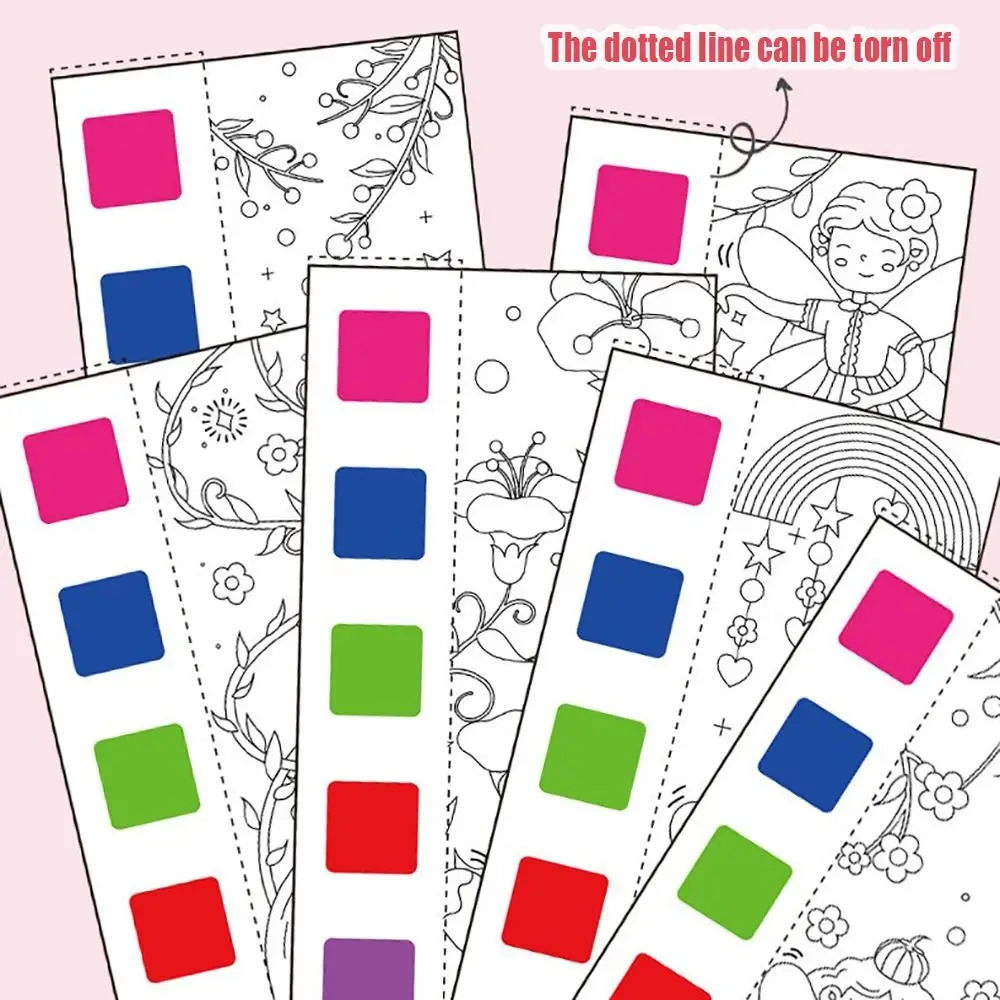 12 Pages Watercolor Coloring Book DIY Handcrafted Coloring Painting Book Portable With Painting Brush Graffiti Doodle Book Gift
12 Pages Watercolor Coloring Book DIY Handcrafted Coloring Painting Book Portable With Painting Brush Graffiti Doodle Book Gift