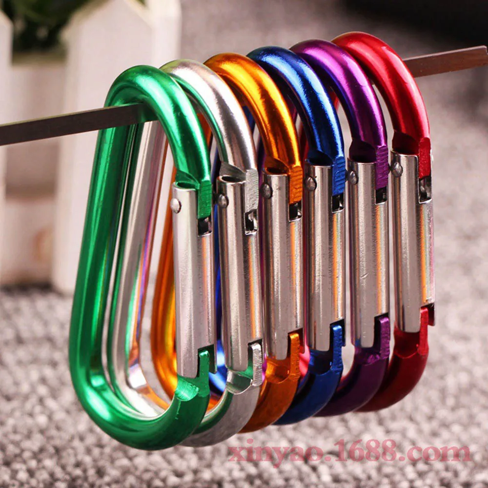10pcs Quick-release Camping Hiking D-shape Keychain Hook Carabiner Keychain Buckle
10pcs Quick-release Camping Hiking D-shape Keychain Hook Carabiner Keychain Buckle
