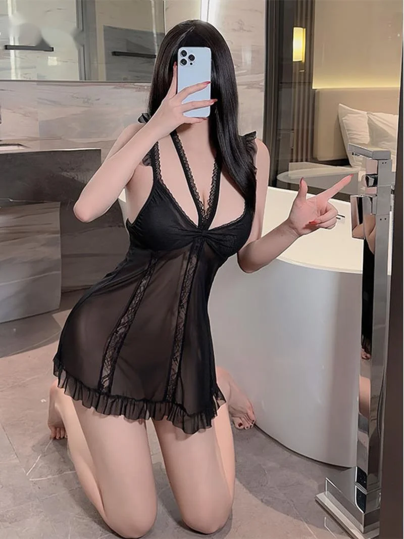 Exotic Summer Fashion Women's Clothing Cute Girl Style Lace Pattern Perspective Hanging Collar Loose 2024 New Elegant Dress 5CW2
Exotic Summer Fashion Women's Clothing Cute Girl Style Lace Pattern Perspective Hanging Collar Loose 2024 New Elegant Dress 5CW2