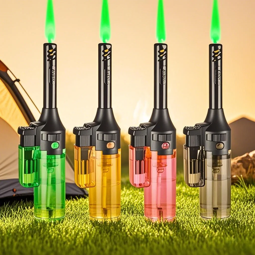 Torch Lighter, Green Flame Jet Lighters, Adjustable Flame Windproof Visible Fuel Tank Kitchen, Outdoor, BBQ (Without Butane Gas)
Torch Lighter, Green Flame Jet Lighters, Adjustable Flame Windproof Visible Fuel Tank Kitchen, Outdoor, BBQ (Without Butane Gas)