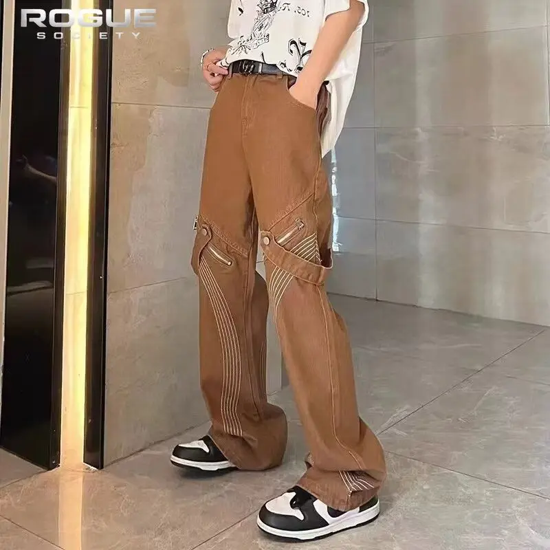 Y2K Vintage Cargo Jeans Unisex pragmata Harajuku Wide Leg Pants Zipper Patchwork Denim Trousers Hip Hop Baggy Streetwear Pants
Y2K Vintage Cargo Jeans Unisex pragmata Harajuku Wide Leg Pants Zipper Patchwork Denim Trousers Hip Hop Baggy Streetwear Pants