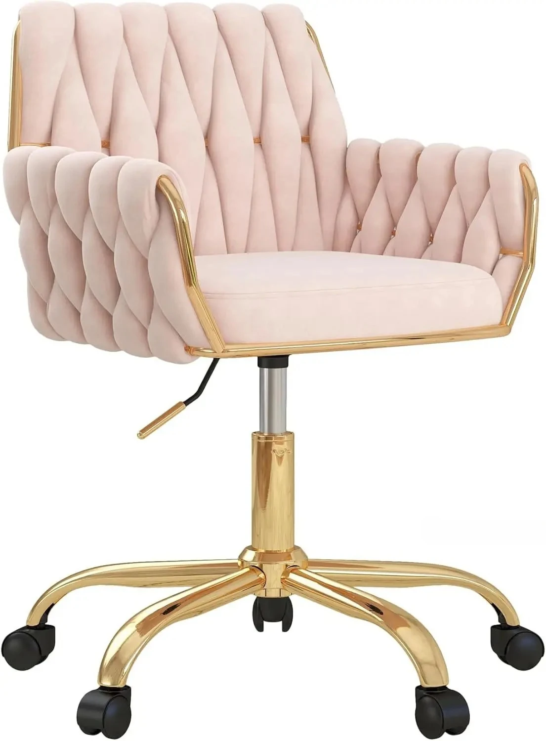 Velvet Home Office Chair, Modern Height Adjustable Cute Vanity Chair, 360° Swivel Makeup Chair Desk Chair with Golden Base
Velvet Home Office Chair, Modern Height Adjustable Cute Vanity Chair, 360° Swivel Makeup Chair Desk Chair with Golden Base