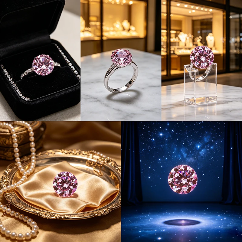 Sakura Round Moissanite Stone Loose Gemstone 0.5-5.0ct Moissanite Lab Diamonds Pass Diamond Tester with GRA Report
Sakura Round Moissanite Stone Loose Gemstone 0.5-5.0ct Moissanite Lab Diamonds Pass Diamond Tester with GRA Report