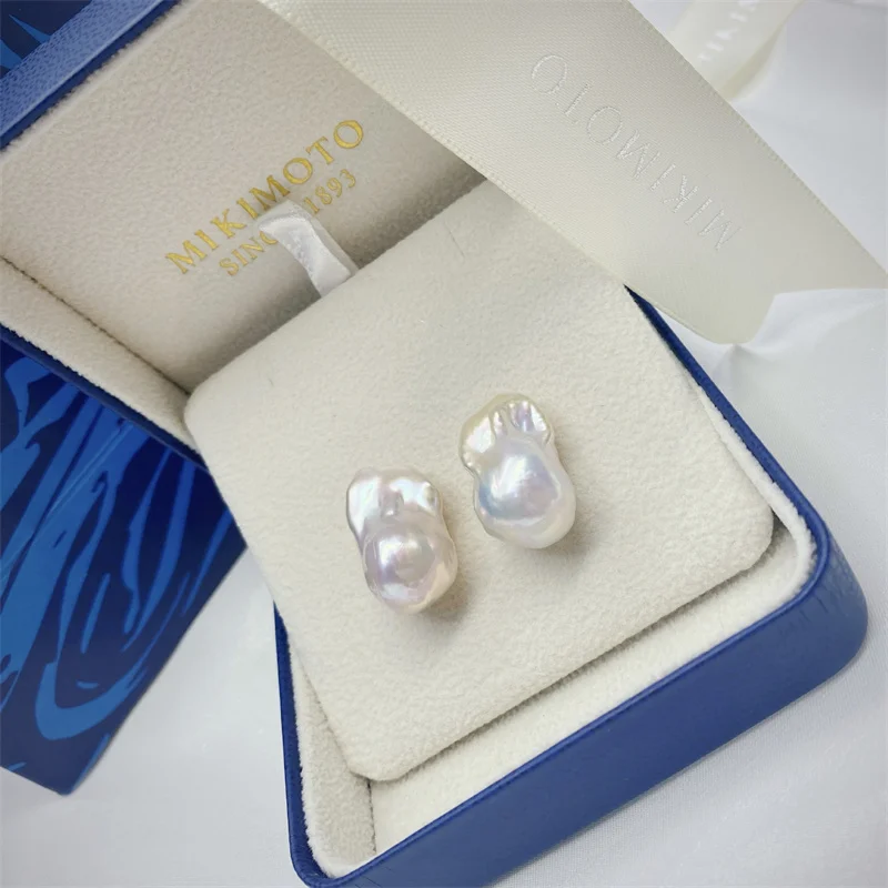3A Natural Freshwater Pearl 925 Sterling Silver Large Baroque Pearl Stud Earrings 13-15mm Fine Jewelry Gifts for Women aretes
3A Natural Freshwater Pearl 925 Sterling Silver Large Baroque Pearl Stud Earrings 13-15mm Fine Jewelry Gifts for Women aretes