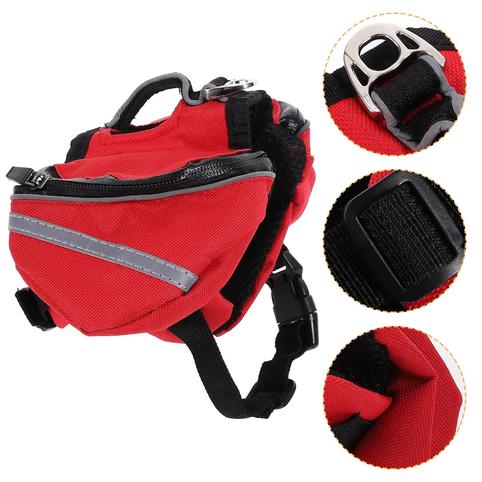 Dog Backpack Small Puppy Harness Hiking Carrying Saddle Travel Rucksack Durable Waterproof Oxford Reflective Safety Band Side
Dog Backpack Small Puppy Harness Hiking Carrying Saddle Travel Rucksack Durable Waterproof Oxford Reflective Safety Band Side