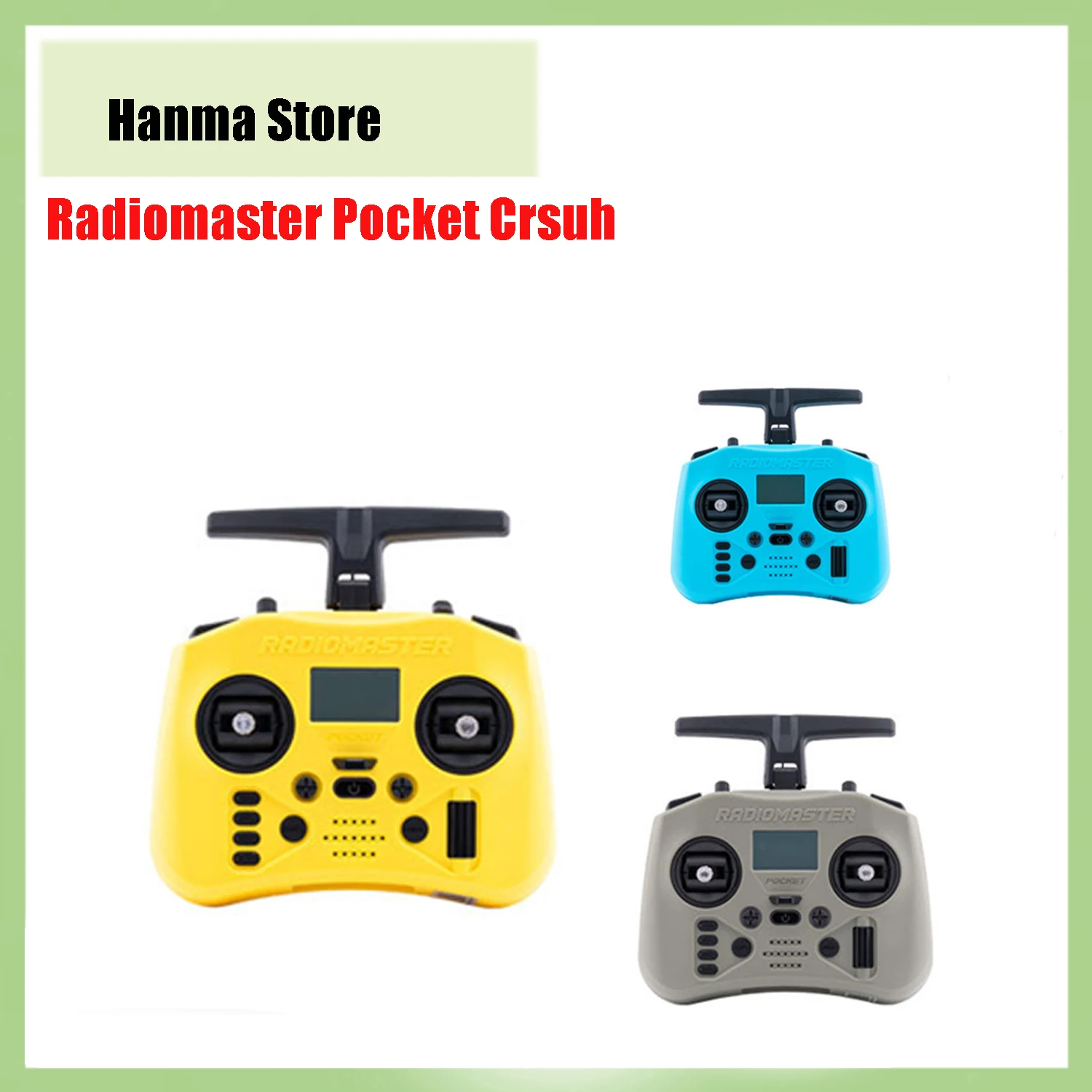 hanma store Radiomaster Pocket Crsuh 2.4GHz ELRS Hall Gimbal Transmitter Remote Control Portable Lightweight Foldable Antenna
hanma store Radiomaster Pocket Crsuh 2.4GHz ELRS Hall Gimbal Transmitter Remote Control Portable Lightweight Foldable Antenna