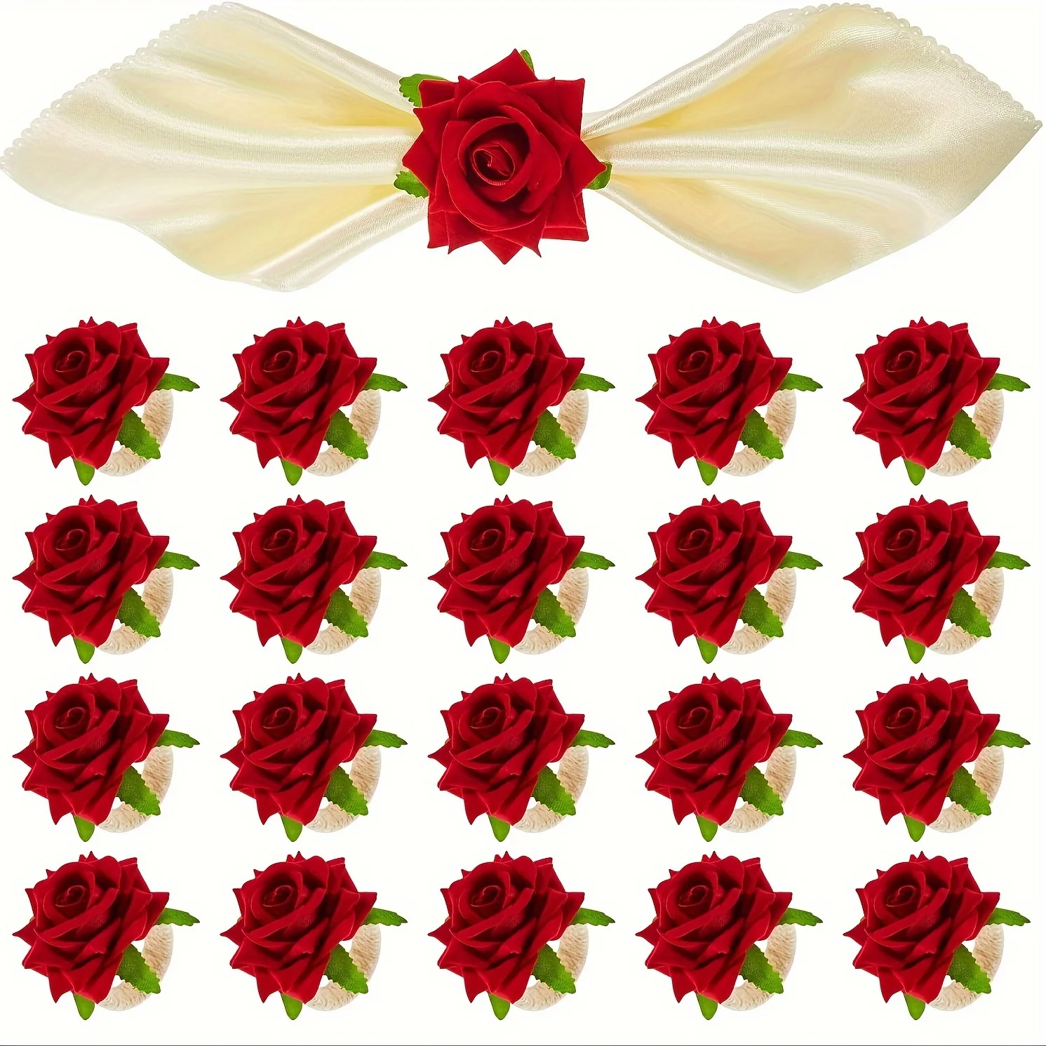 20 Pcs Flower Napkin Rings Red Rose Napkin Rings Handicraft Flower Napkin Rings Red Flower Napkin Holders Buckles Table Decor fo
20 Pcs Flower Napkin Rings Red Rose Napkin Rings Handicraft Flower Napkin Rings Red Flower Napkin Holders Buckles Table Decor fo