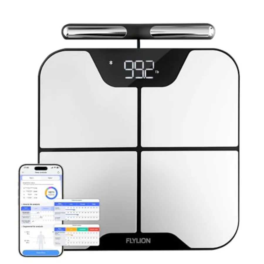 8-Electrode Smart Scale for Body Weight Digital Bathroom Scale with Fat BMI Muscle Mass Full Body Composition Analyzer Bluetoot
8-Electrode Smart Scale for Body Weight Digital Bathroom Scale with Fat BMI Muscle Mass Full Body Composition Analyzer Bluetoot