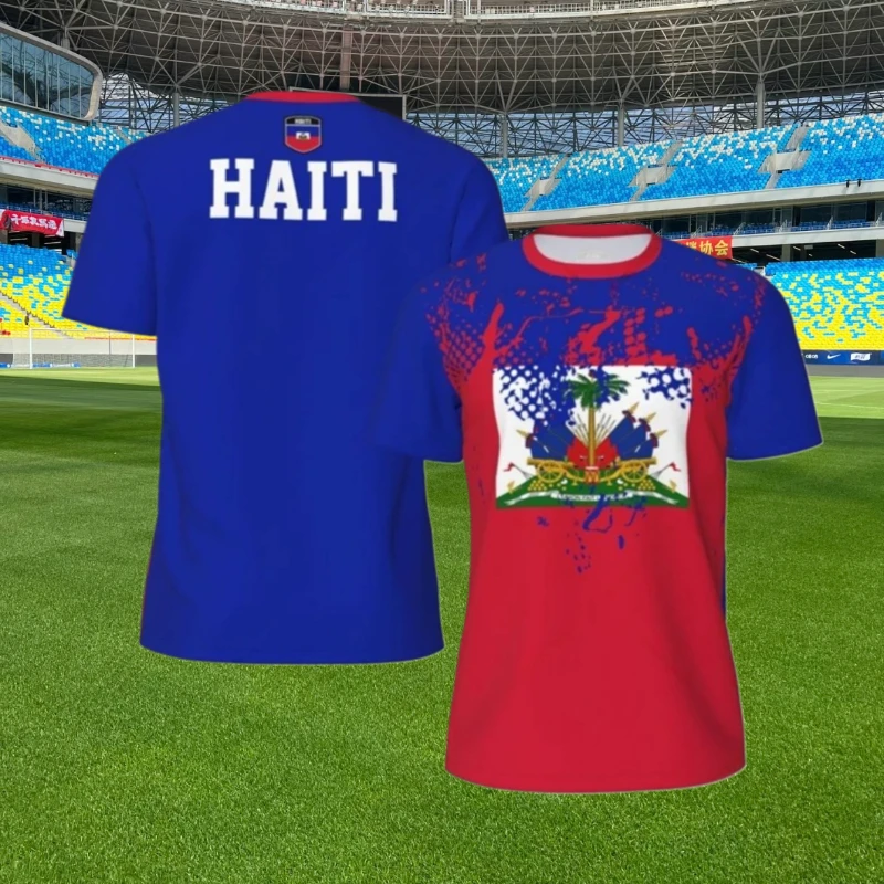 3D Printed Haitian Flag T-shirt, Summer Men's Casual Short-sleeved Sports T-shirt, Quick-drying and Breathable Football T-shirt
3D Printed Haitian Flag T-shirt, Summer Men's Casual Short-sleeved Sports T-shirt, Quick-drying and Breathable Football T-shirt