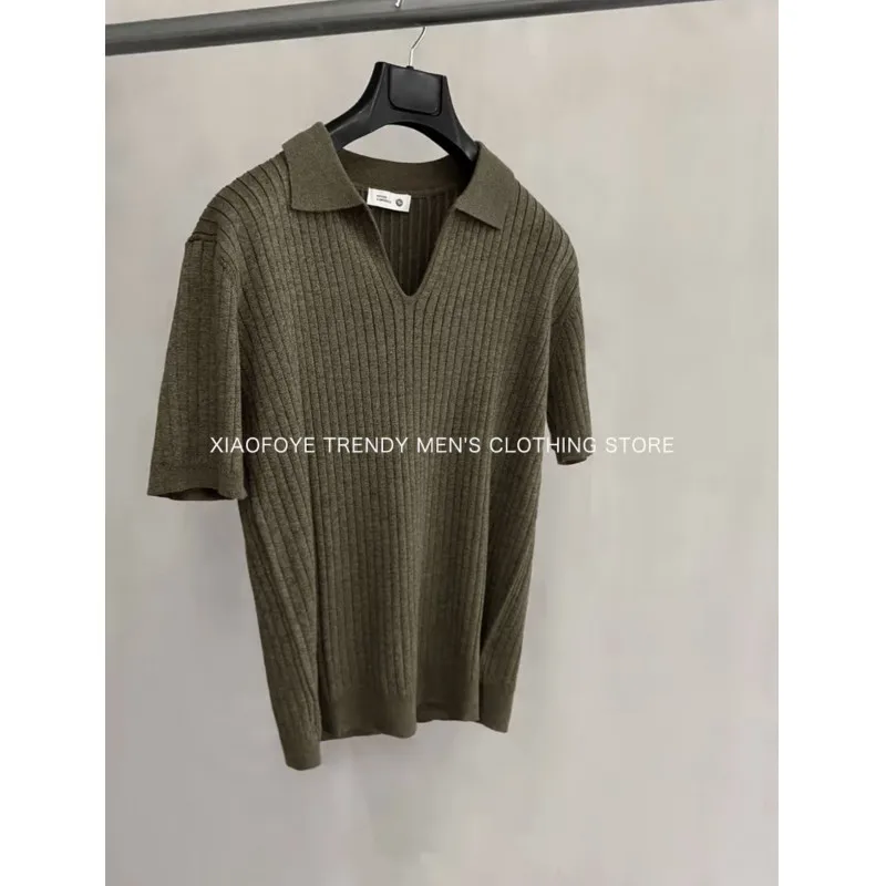 High-quality British-style fashionable business casual trendy knitted short-sleeved POLO shirt - simple top for casual wear
High-quality British-style fashionable business casual trendy knitted short-sleeved POLO shirt - simple top for casual wear