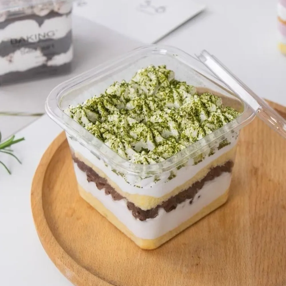 50Pcs Disposable Mousse Dessert Box With Lid Cake Container Individually Packaged Clear Plastic Cups Portable Square
50Pcs Disposable Mousse Dessert Box With Lid Cake Container Individually Packaged Clear Plastic Cups Portable Square