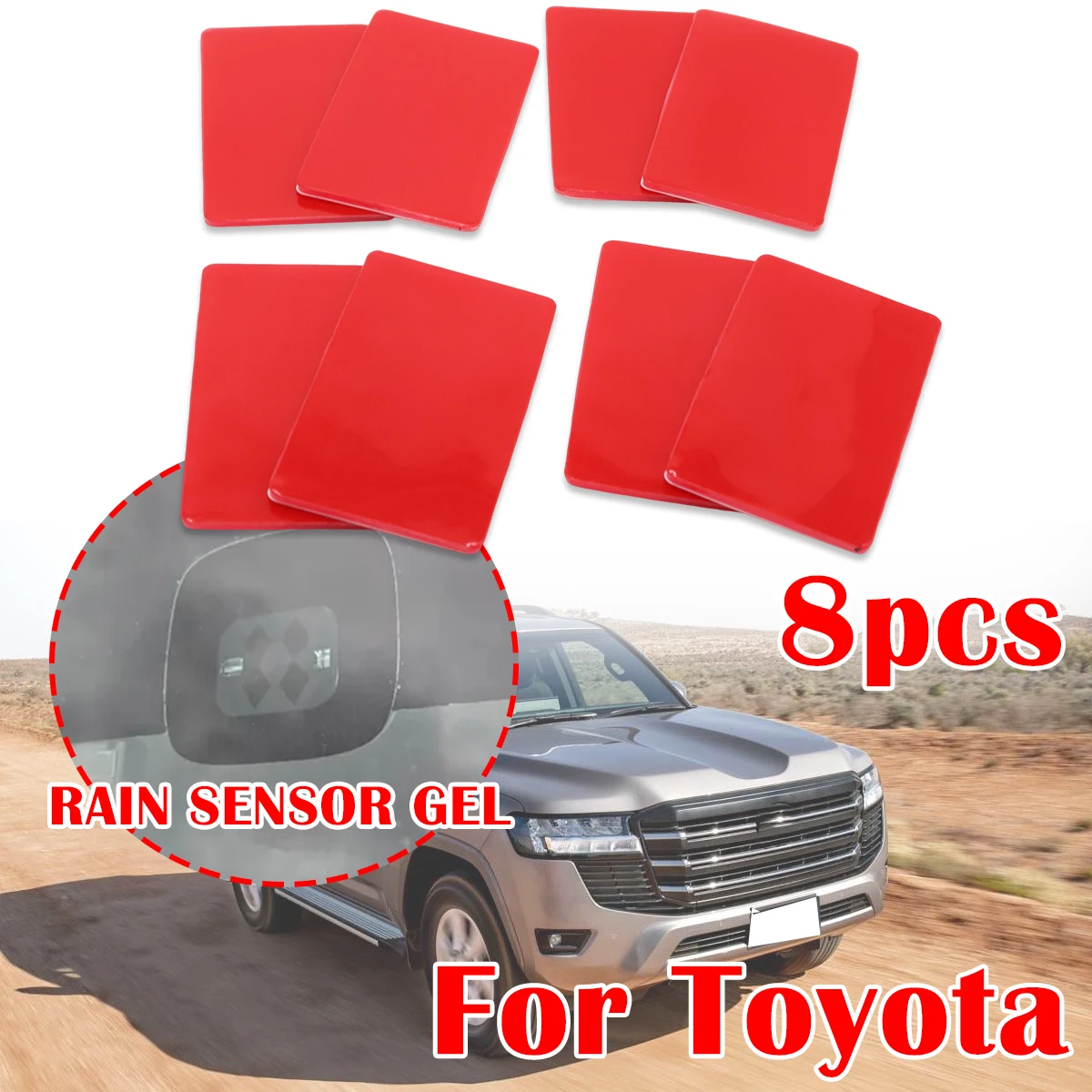 8pcs Rain Light Sensor Gel Pad For Toyota PRIUS V Celsior Harrier Adhesive FILM Silicone Cushion Windscreen Chip Multi-Purpose
8pcs Rain Light Sensor Gel Pad For Toyota PRIUS V Celsior Harrier Adhesive FILM Silicone Cushion Windscreen Chip Multi-Purpose