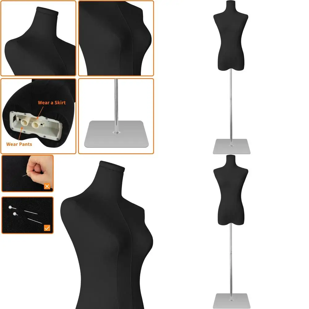 Adjustable Height Female Dress Form, 50-70, High Stability Metal Stand for Clothing Display
Adjustable Height Female Dress Form, 50-70, High Stability Metal Stand for Clothing Display