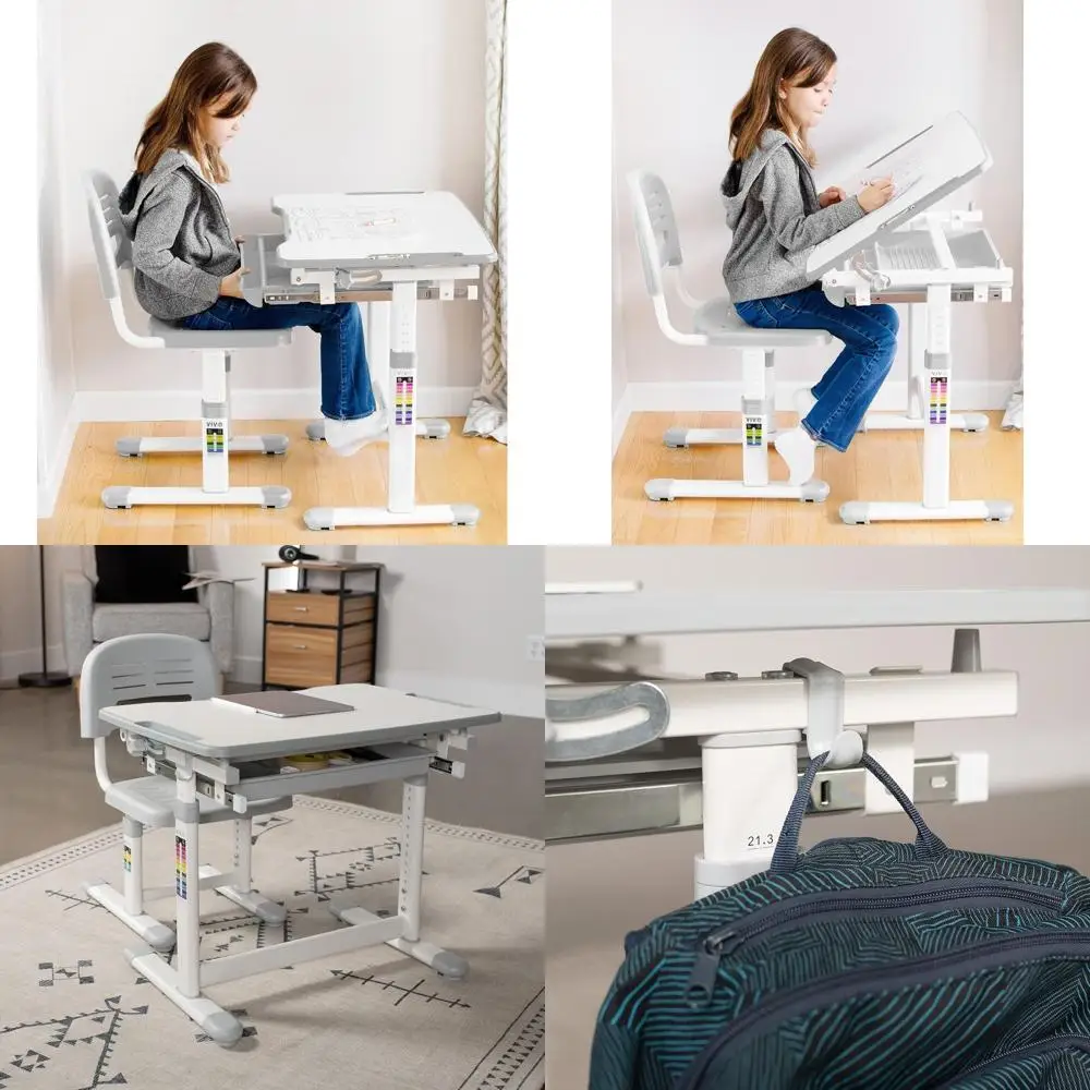 Adjustable Height Kids Desk and Chair Set | Interactive Workstation for Children
Adjustable Height Kids Desk and Chair Set | Interactive Workstation for Children