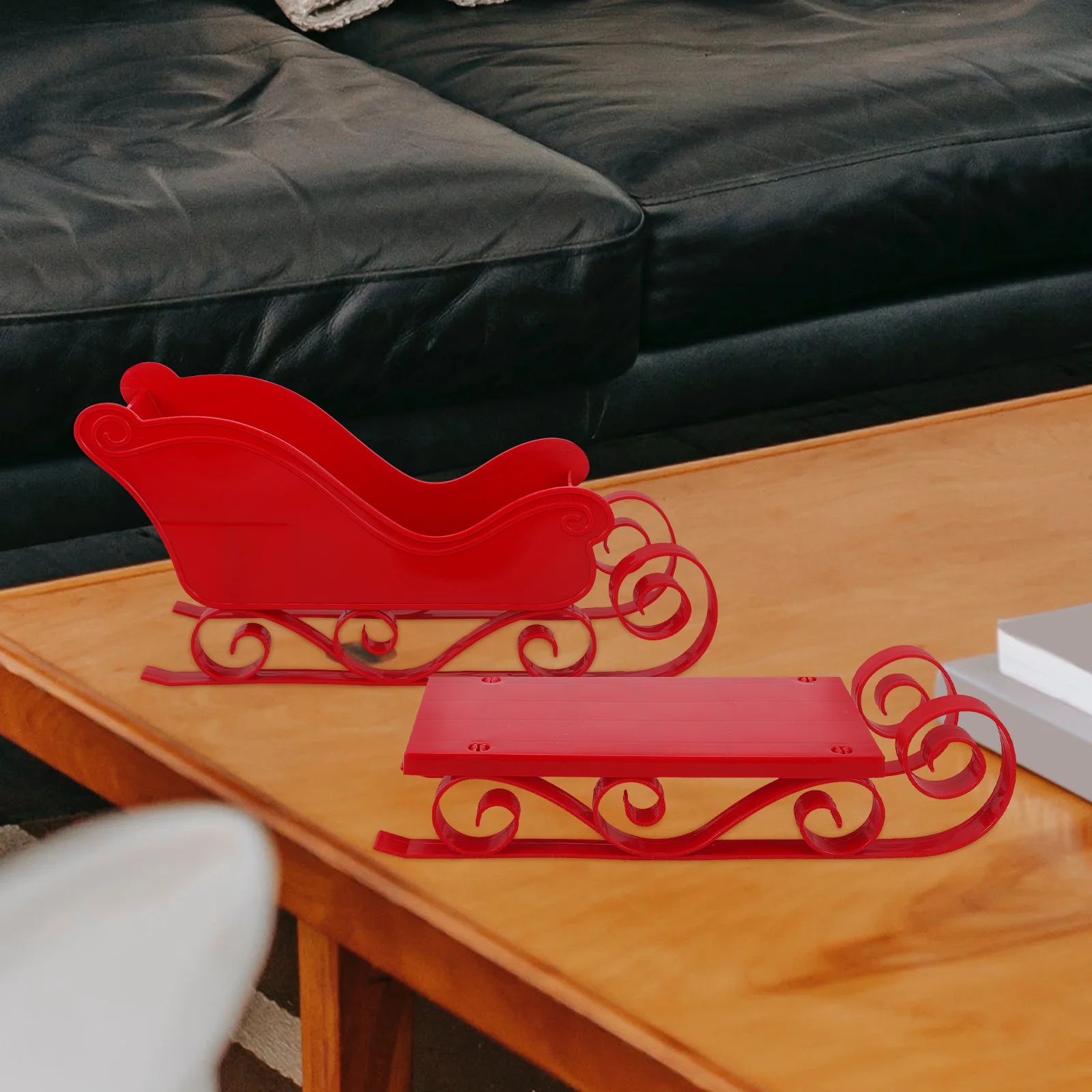 2Pcs Festive Sleigh Ornament with Skiing Board for Christmas Decoration Desktop Holiday Setup Xmas Home Party Shop Decorative
2Pcs Festive Sleigh Ornament with Skiing Board for Christmas Decoration Desktop Holiday Setup Xmas Home Party Shop Decorative