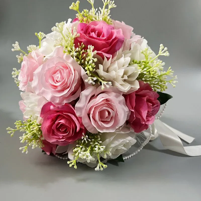 Bridal Bouquet Ivory Pink Artificial Flower Bouquet with Ribbon Lace Rustic Wedding Decoration Hair accessories Blow dryer comb
Bridal Bouquet Ivory Pink Artificial Flower Bouquet with Ribbon Lace Rustic Wedding Decoration Hair accessories Blow dryer comb