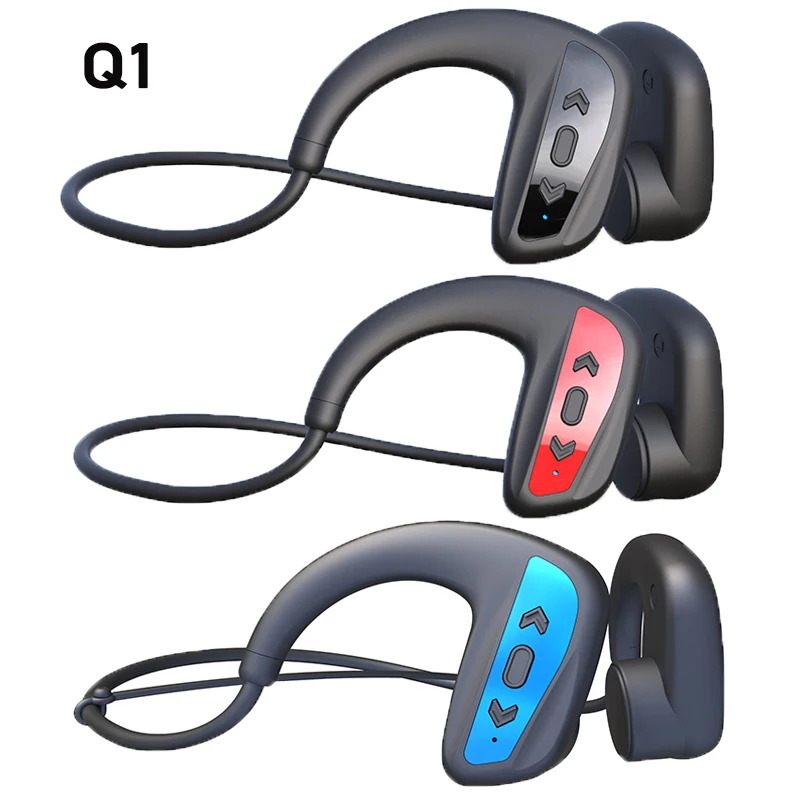 With Built-in Memory 32G Q1 Bone Conduction Headphone IPX8 Waterproof MP3 Music Player Swimming Diving Earphone 15 Days Standby
With Built-in Memory 32G Q1 Bone Conduction Headphone IPX8 Waterproof MP3 Music Player Swimming Diving Earphone 15 Days Standby
