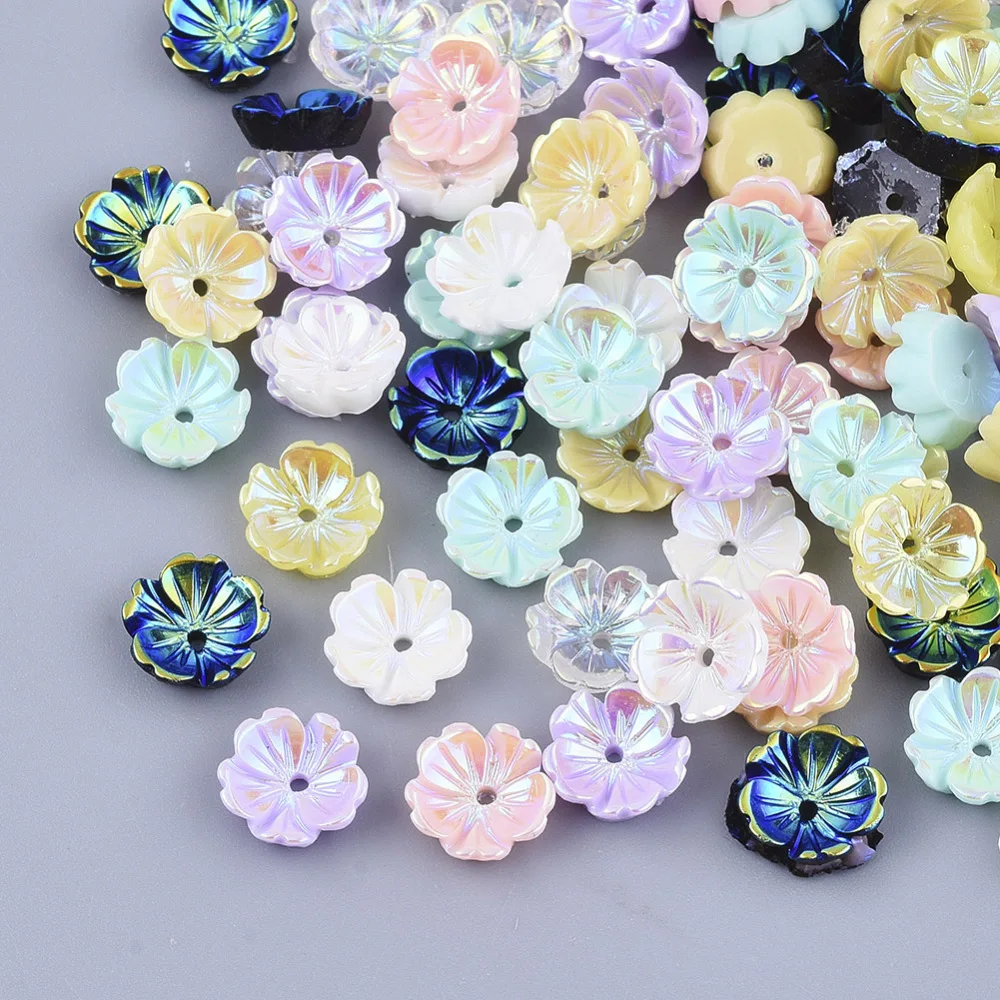 1000pcs Opaque Resin 3/5-Petal Flower Bead Caps for Bracelet Earrings DIY Jewelry Making Crafts Decor Accessories 8x8x2.5mm
1000pcs Opaque Resin 3/5-Petal Flower Bead Caps for Bracelet Earrings DIY Jewelry Making Crafts Decor Accessories 8x8x2.5mm