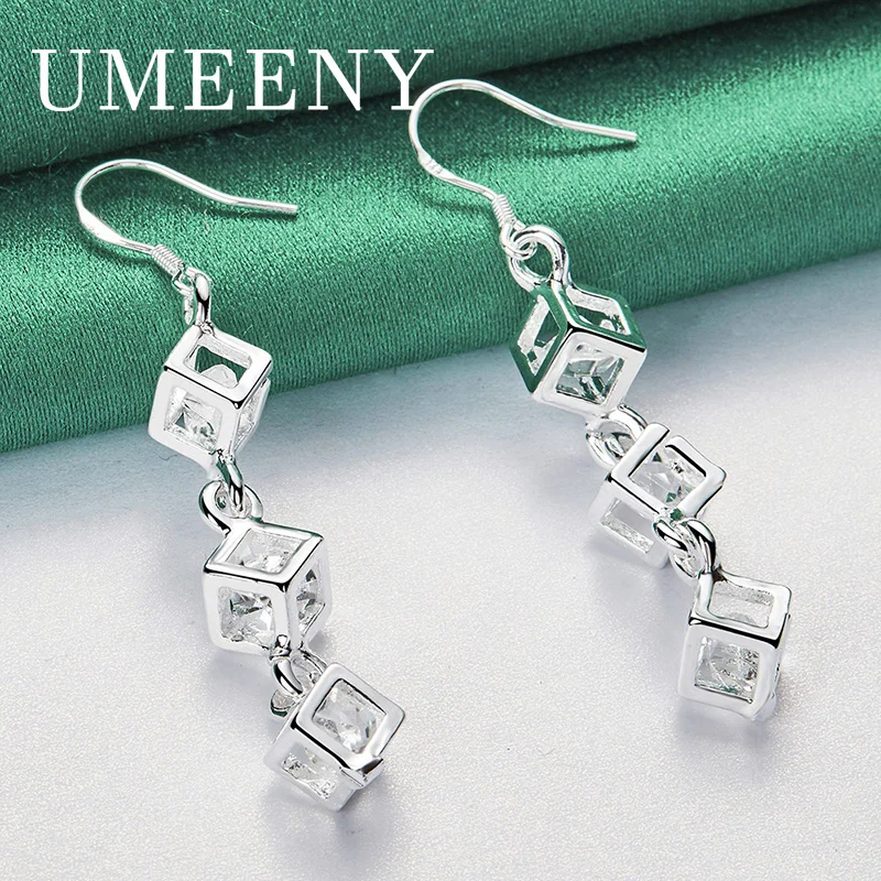 925 Sterling Silver 38MM Delicate Square Zirconia Earrings for Women Wedding Jewelry Accessories Fashion Gift
925 Sterling Silver 38MM Delicate Square Zirconia Earrings for Women Wedding Jewelry Accessories Fashion Gift
