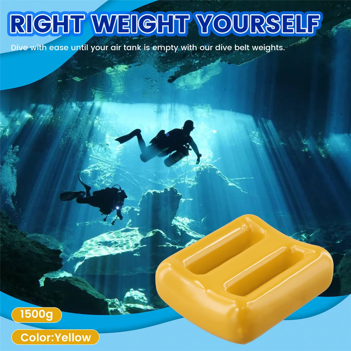 Dive Weights for Scuba Diving Weight Belt Coated Lead Diving Weights Coated Dive Weights, Dive Belt Weights 1500g Yellow
Dive Weights for Scuba Diving Weight Belt Coated Lead Diving Weights Coated Dive Weights, Dive Belt Weights 1500g Yellow