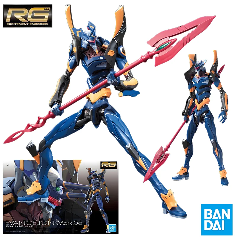 Оригинальная фигурка Bandai, модель Evangelion, комплект RG 1/144, коллекция Evangelion Mark 06, экшн-фигурка, модель, игрушки для мальчиков, подарки 
Оригинальная фигурка Bandai, модель Evangelion, комплект RG 1/144, коллекция Evangelion Mark 06, экшн-фигурка, модель, игрушки для мальчиков, подарки