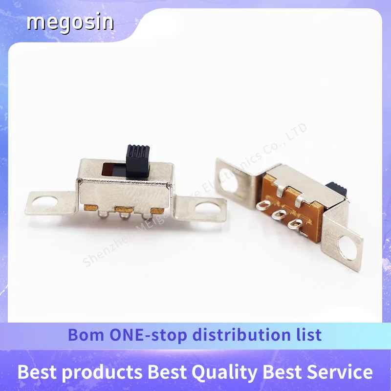 5pcs/lot SS12F48 Toggle switch Two-speed toy switch Single-row 2-speed 3-pin environmental protection belt ear fixing holes
5pcs/lot SS12F48 Toggle switch Two-speed toy switch Single-row 2-speed 3-pin environmental protection belt ear fixing holes