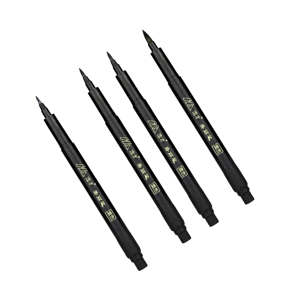 4 Pcs Calligraphy Pen Brush Marker Pens Point Chinese Japanese Lettering Refillable
4 Pcs Calligraphy Pen Brush Marker Pens Point Chinese Japanese Lettering Refillable