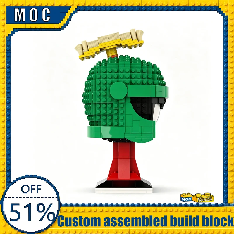 795 PCS Mini Character The Martian Bust MOC Model Building Blocks Assembly Toy Educational Learning Birthday Gifts For Adults
795 PCS Mini Character The Martian Bust MOC Model Building Blocks Assembly Toy Educational Learning Birthday Gifts For Adults