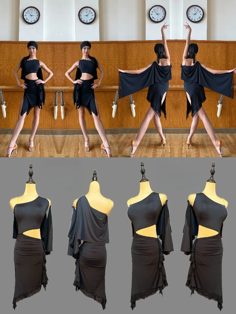 MZDance Women's Latin Dance Dress - One-shoulder shawl dress, suitable for practice and performance of Rumba, Cha-Cha, and Samba
MZDance Women's Latin Dance Dress - One-shoulder shawl dress, suitable for practice and performance of Rumba, Cha-Cha, and Samba