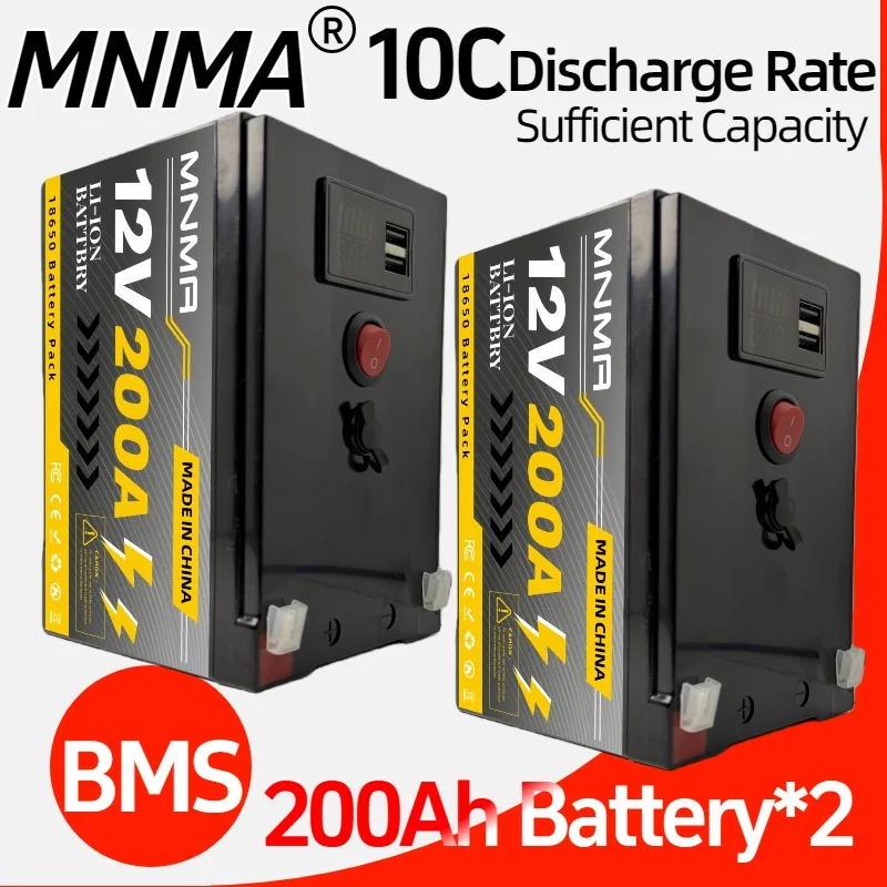 12V 200Ah Lithium LiFePO4 Deep Cycle Battery, 4000+ Cycles Rechargeable Battery, Lithium Iron Phosphate for Solar/Wind Power
12V 200Ah Lithium LiFePO4 Deep Cycle Battery, 4000+ Cycles Rechargeable Battery, Lithium Iron Phosphate for Solar/Wind Power