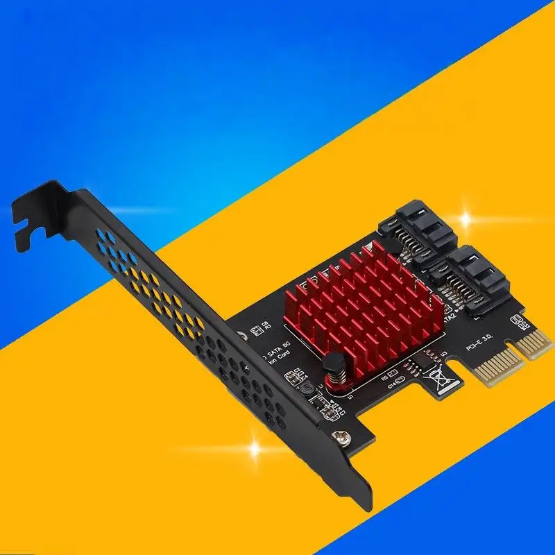 1 Set ASM1061 Chip Pcie Sata PCI Express X1 SATA3.0 2 Ports Low Profile Bracket Pcie Sata Expansion Card For Desktop PC Computer
1 Set ASM1061 Chip Pcie Sata PCI Express X1 SATA3.0 2 Ports Low Profile Bracket Pcie Sata Expansion Card For Desktop PC Computer