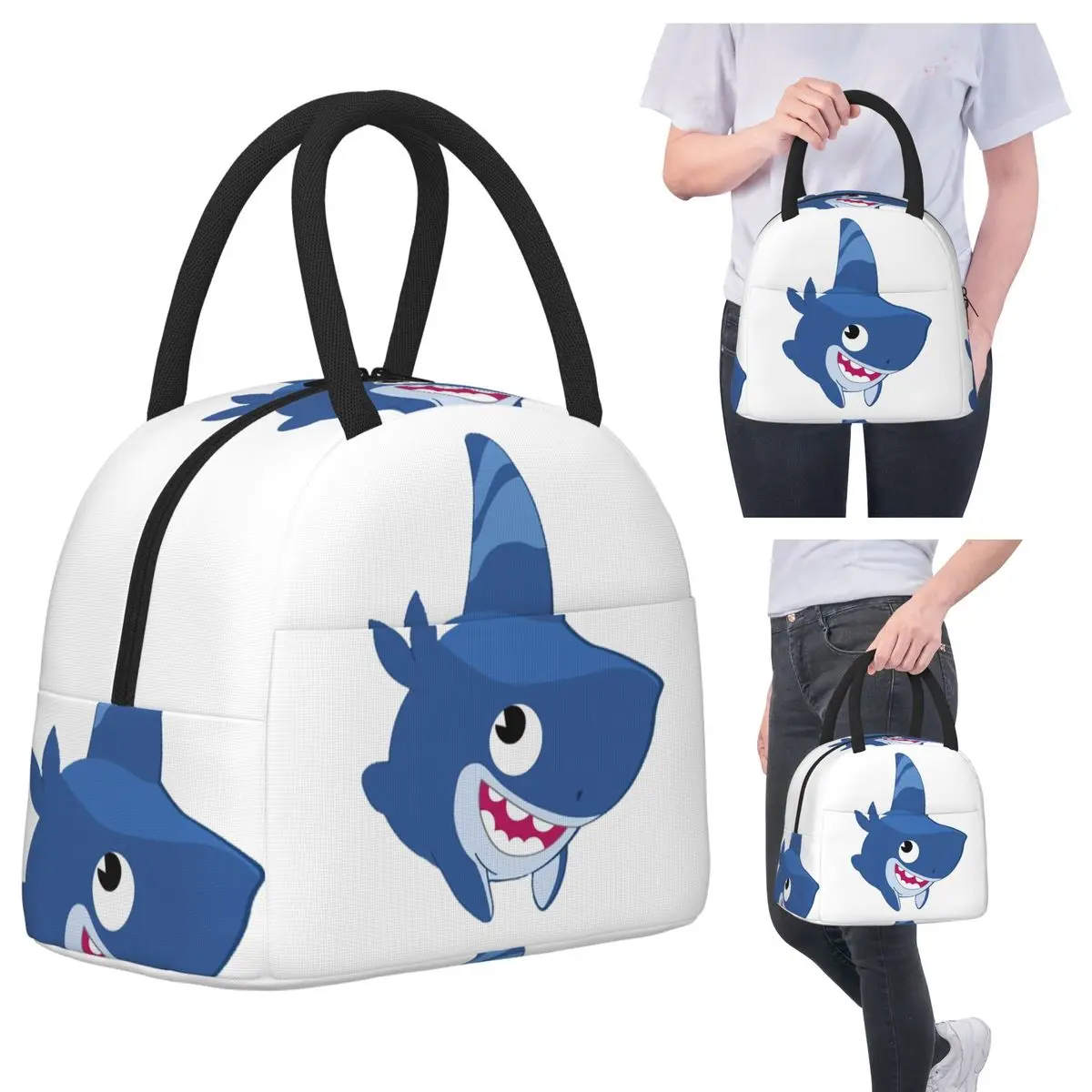 Funny Shark Dog Insulated Lunch Bag for Kids School Cooler Thermal Food Box Tote Portable Lunch Boxes Container
Funny Shark Dog Insulated Lunch Bag for Kids School Cooler Thermal Food Box Tote Portable Lunch Boxes Container