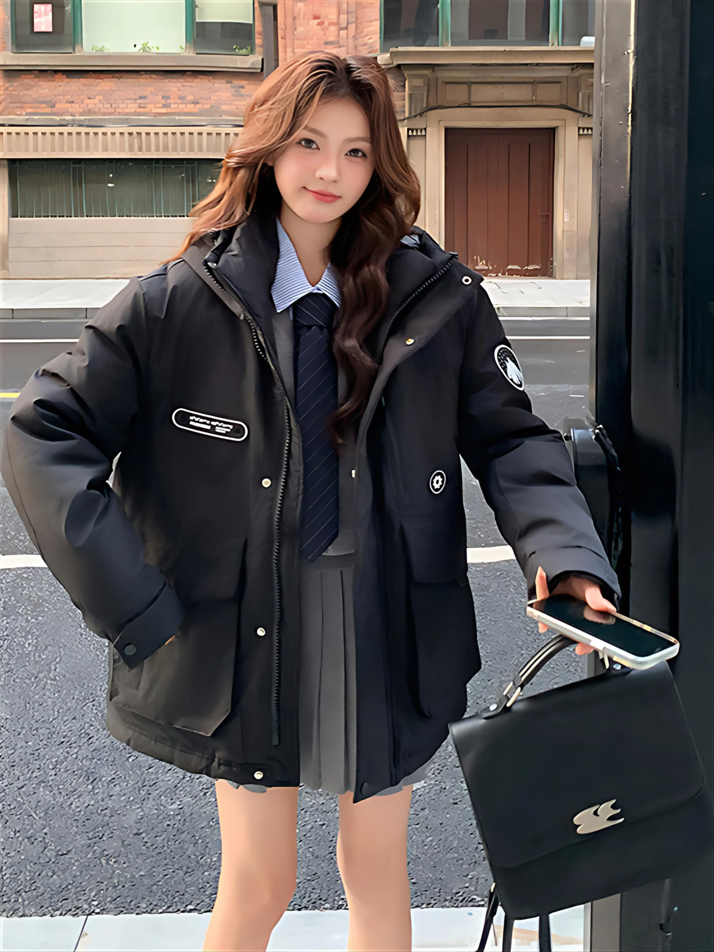 Parkas Street Womens Autumn Trendy Athleisure Fabric Buttoned Studded Stretchy Attractive Basic Fluff Padded-Cotton Demi-Season
Parkas Street Womens Autumn Trendy Athleisure Fabric Buttoned Studded Stretchy Attractive Basic Fluff Padded-Cotton Demi-Season