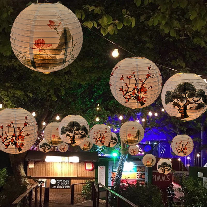 1pc 30cm Plum Blossom Flower Printed Paper Lantern Wedding Festival Party Decorations Home Living Room Decor Hanging Lampion
1pc 30cm Plum Blossom Flower Printed Paper Lantern Wedding Festival Party Decorations Home Living Room Decor Hanging Lampion