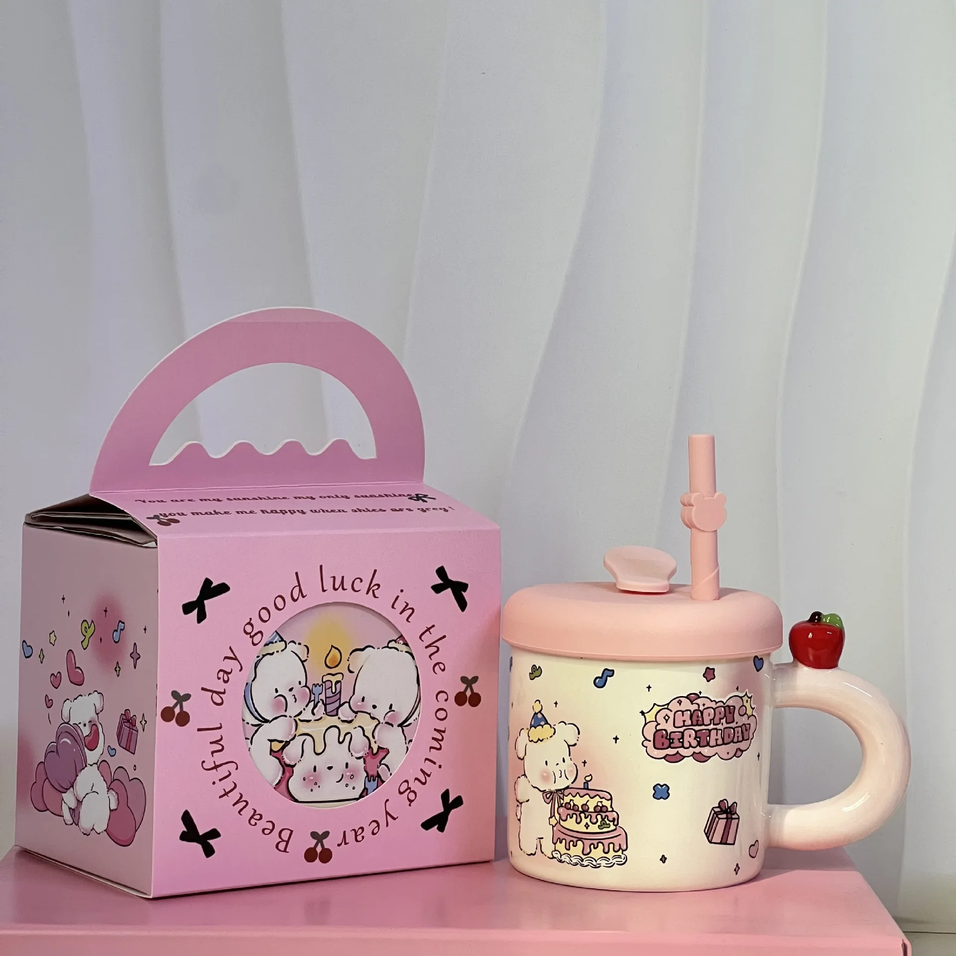 Creative Design Ceramic Mug for Home Office, Drinking Cup, Milk, Coffee Cup, Birthday Gift, Cute Straw Water Mugs, Girl
Creative Design Ceramic Mug for Home Office, Drinking Cup, Milk, Coffee Cup, Birthday Gift, Cute Straw Water Mugs, Girl